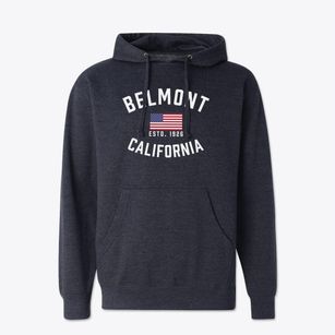 Belmont California Patriot Cotton Hoodie Sweatshirt