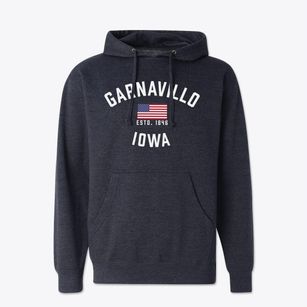Garnavillo Iowa Patriot Cotton Hoodie Sweatshirt