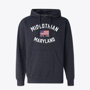 Midlothian Maryland Patriot Cotton Hoodie Sweatshirt