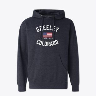 Greeley Colorado Patriot Cotton Hoodie Sweatshirt