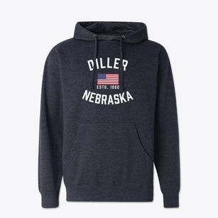 Diller Nebraska Patriot Cotton Hoodie Sweatshirt