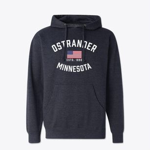 Ostrander Minnesota Patriot Cotton Hoodie Sweatshirt
