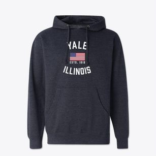 Yale Illinois Patriot Cotton Hoodie Sweatshirt