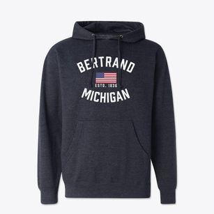 Bertrand Michigan Patriot Cotton Hoodie Sweatshirt