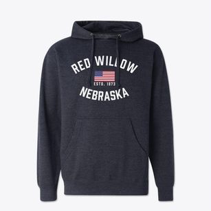 Red Willow Nebraska Patriot Cotton Hoodie Sweatshirt