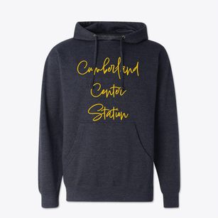 Cumberland Center Station Maine Freestyle Cotton Hoodie Sweatshirt