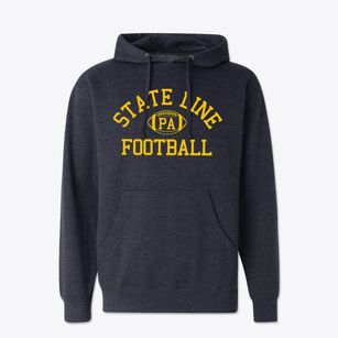 State Line Pennsylvania Football Cotton Hoodie Sweatshirt