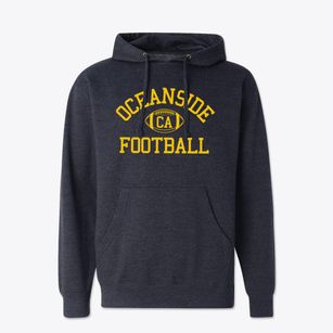 Oceanside California Football Cotton Hoodie Sweatshirt
