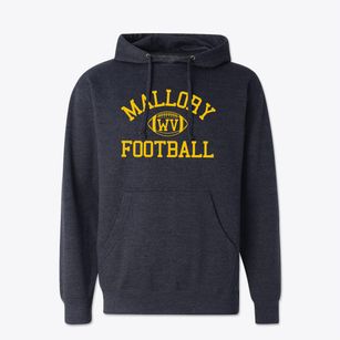 Mallory West Virginia Football Cotton Hoodie Sweatshirt