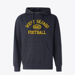 West Sebago Maine Football Cotton Hoodie Sweatshirt