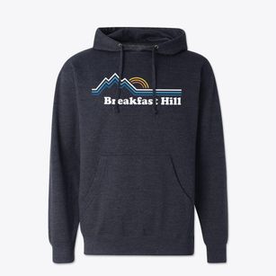 Breakfast Hill New Hampshire Mountain View Cotton Hoodie Sweatshirt