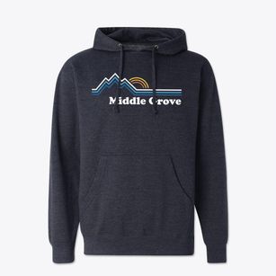 Middle Grove Oregon Mountain View Cotton Hoodie Sweatshirt