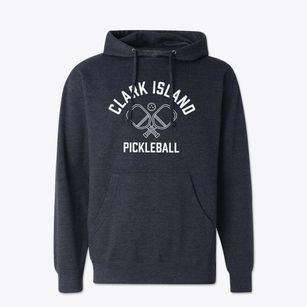 Clark Island Maine Pickleball Cotton Hoodie Sweatshirt