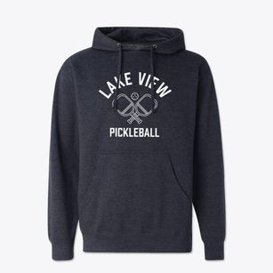 Lake View Maine Pickleball Cotton Hoodie Sweatshirt