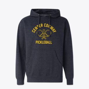 Center Conway New Hampshire Pickleball Cotton Hoodie Sweatshirt