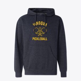 Viroqua Wisconsin Pickleball Cotton Hoodie Sweatshirt