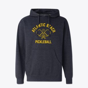Atlantic Beach New York Pickleball Cotton Hoodie Sweatshirt