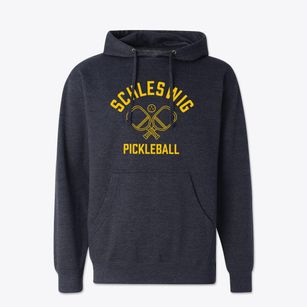 Schleswig Iowa Pickleball Cotton Hoodie Sweatshirt