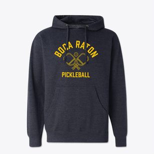 Boca Raton Florida Pickleball Cotton Hoodie Sweatshirt