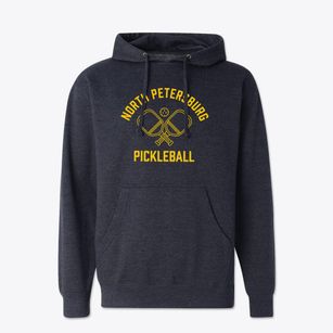 North Petersburg New York Pickleball Cotton Hoodie Sweatshirt