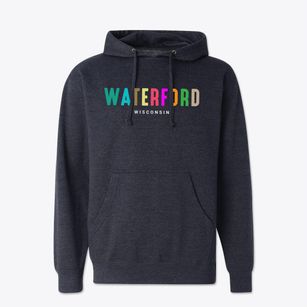 Waterford Wisconsin Color Pop Cotton Hoodie Sweatshirt
