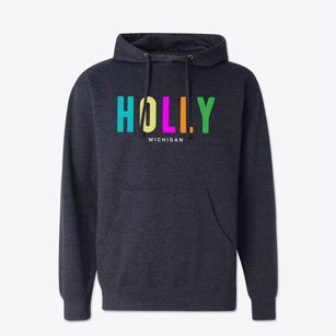 Holly Michigan Color Pop Cotton Hoodie Sweatshirt
