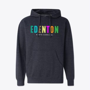 Edenton North Carolina Color Pop Cotton Hoodie Sweatshirt