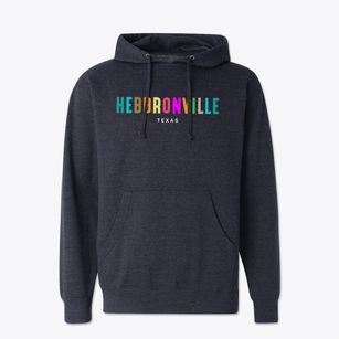 Hebbronville Texas Color Pop Cotton Hoodie Sweatshirt