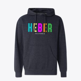 Heber California Color Pop Cotton Hoodie Sweatshirt