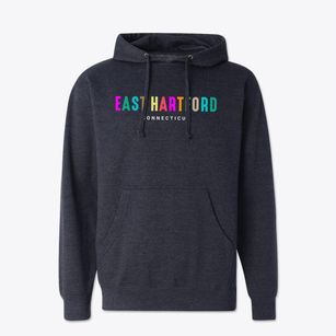 East Hartford Connecticut Color Pop Cotton Hoodie Sweatshirt