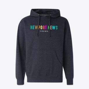 Newport News Virginia Color Pop Cotton Hoodie Sweatshirt