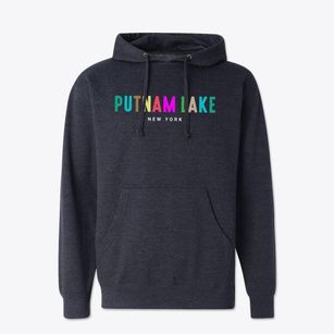 Putnam Lake New York Color Pop Cotton Hoodie Sweatshirt