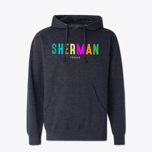 Sherman Texas Color Pop Cotton Hoodie Sweatshirt