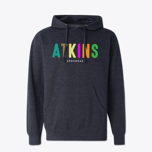 Atkins Arkansas Color Pop Cotton Hoodie Sweatshirt