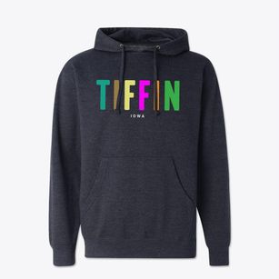 Tiffin Iowa Color Pop Cotton Hoodie Sweatshirt
