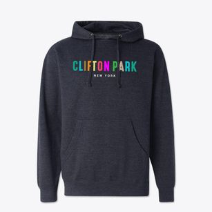 Clifton Park New York Color Pop Cotton Hoodie Sweatshirt