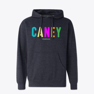 Caney Kansas Color Pop Cotton Hoodie Sweatshirt