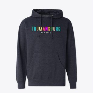 Trumansburg New York Color Pop Cotton Hoodie Sweatshirt