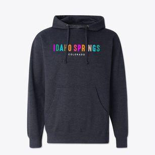 Idaho Springs Colorado Color Pop Cotton Hoodie Sweatshirt