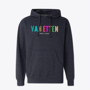 Van Etten New York Color Pop Cotton Hoodie Sweatshirt