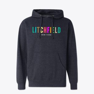 Litchfield New York Color Pop Cotton Hoodie Sweatshirt