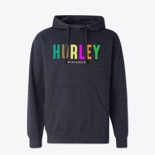 Hurley Wisconsin Color Pop Cotton Hoodie Sweatshirt