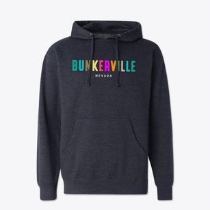 Bunkerville Nevada Color Pop Cotton Hoodie Sweatshirt