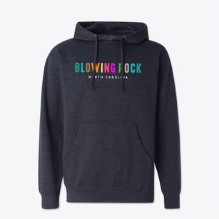 Blowing Rock North Carolina Color Pop Cotton Hoodie Sweatshirt