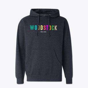 Woodstock Maine Color Pop Cotton Hoodie Sweatshirt