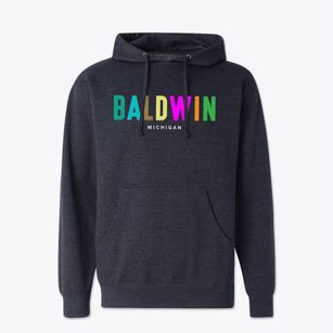 Baldwin Michigan Color Pop Cotton Hoodie Sweatshirt