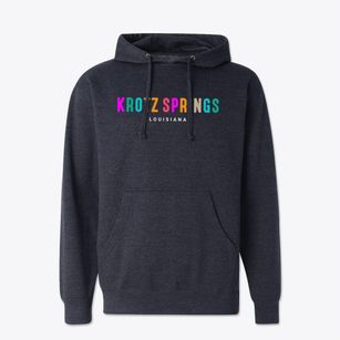 Krotz Springs Louisiana Color Pop Cotton Hoodie Sweatshirt