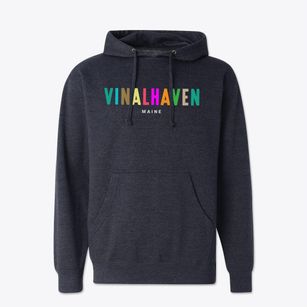 Vinalhaven Maine Color Pop Cotton Hoodie Sweatshirt