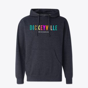 Dickeyville Wisconsin Color Pop Cotton Hoodie Sweatshirt