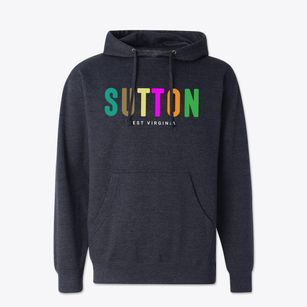 Sutton West Virginia Color Pop Cotton Hoodie Sweatshirt